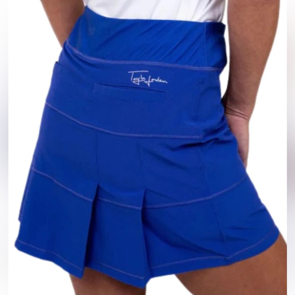 NWT Taylor Jordan TJ Tour Royal Blue Women's Golf Skort Size 2 Pleated